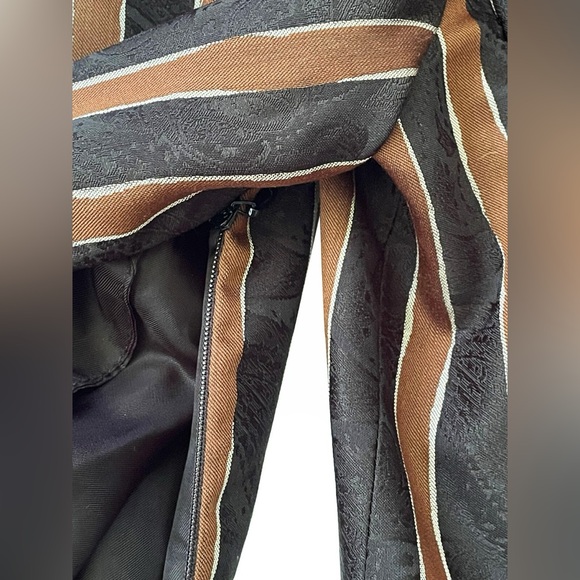 GOLDEN GOOSE Women's Blazer Double-Breasted Alpaca Blend Black Brown Striped XS - Picture 6 of 10